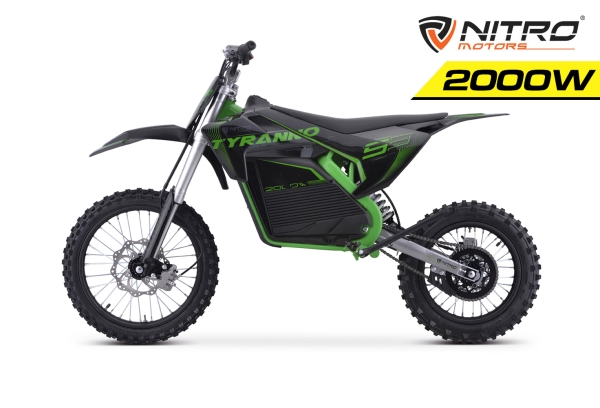 NITRO E-Dirtbike Tyranno 2000W 72V30Ah Lith 17"14"oder 19"16" Bereifung